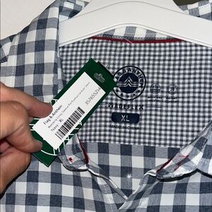 Flag & Anthem Gray Checkered Casual Shirt